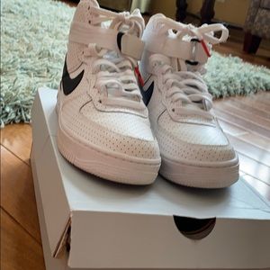 Nike Air Force 1 high top with strap